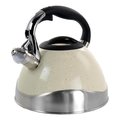 Megachef Megachef MGKTL-1039 3 Liter Stovetop Whistling Kettle; Light Tan Speckle MGKTL-1039